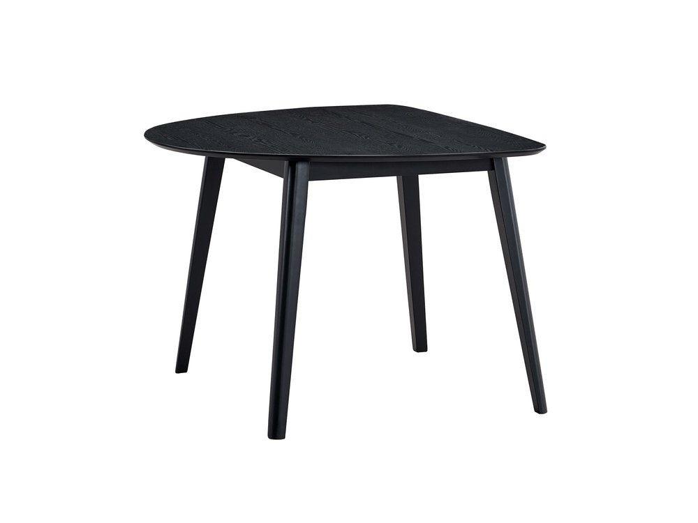 43" Black Wood Dining Table