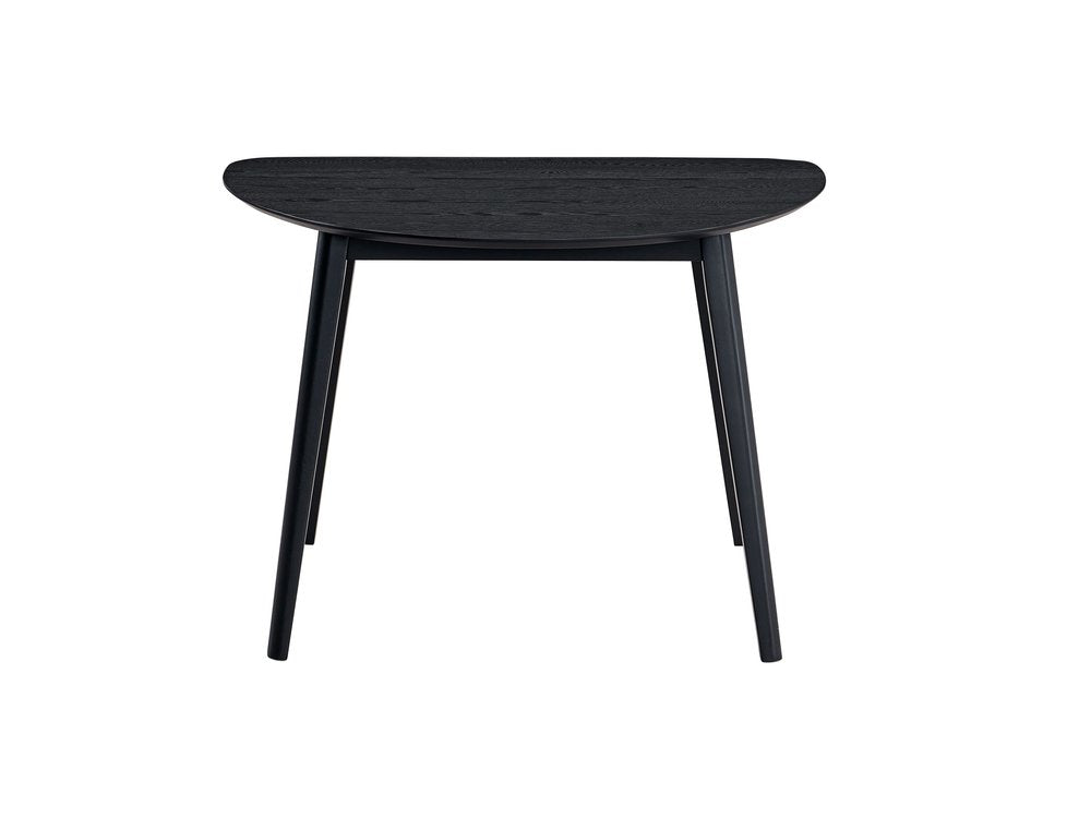 43" Black Wood Dining Table