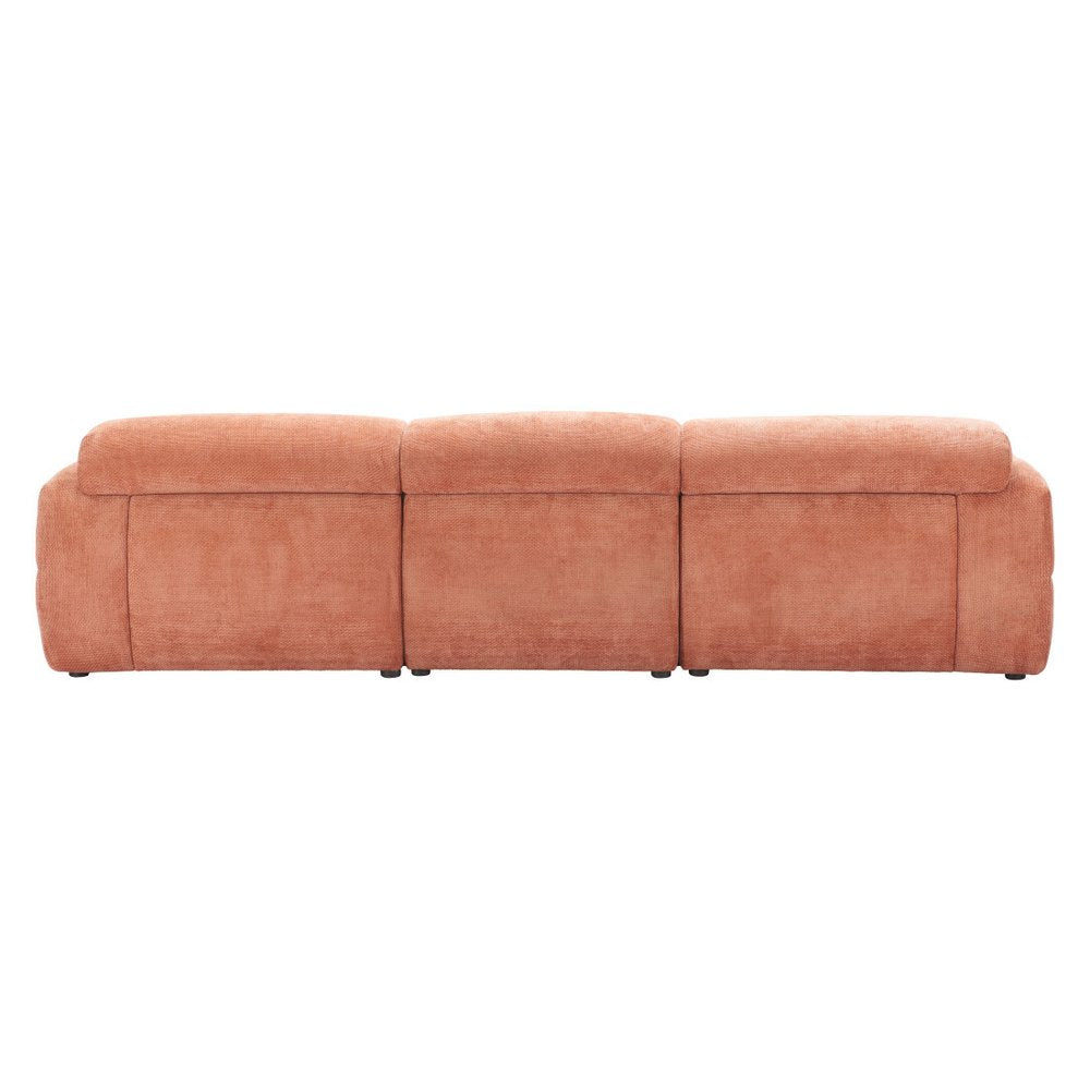 108" Orange Upholstered Universal Sofa