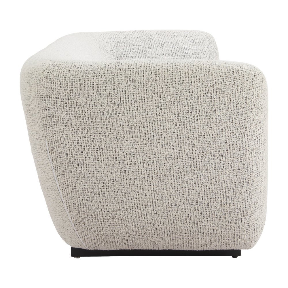 96" Gray Upholstered Sofa