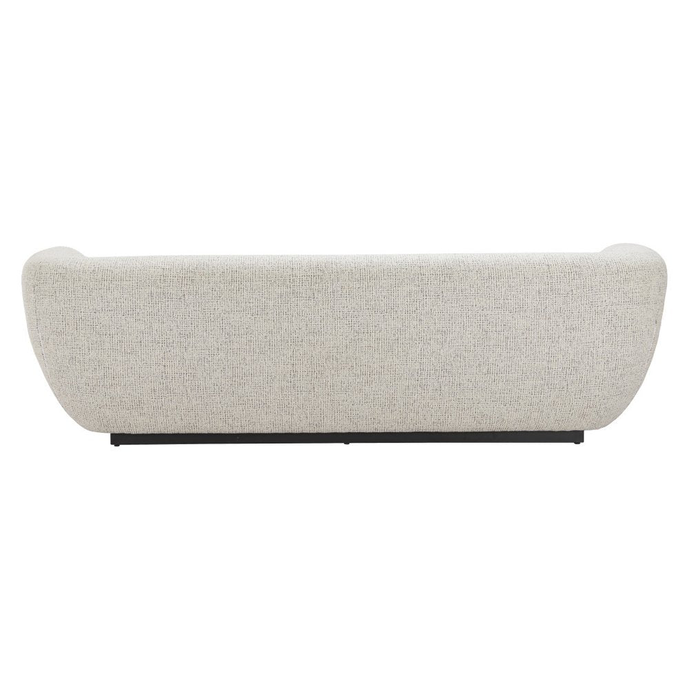 96" Gray Upholstered Sofa