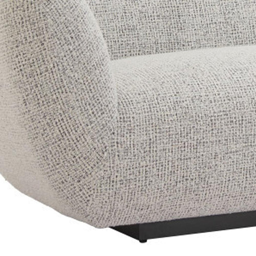 96" Gray Upholstered Sofa