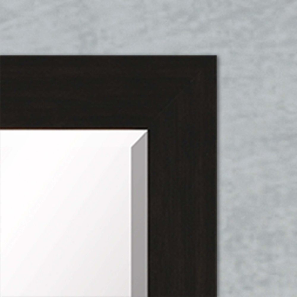 45" Dark Brown Framed Accent Mirror