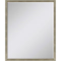 30" Silver Wood Accent Mirror