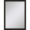 40" Dark Brown Solid Wood Framed Accent Mirror
