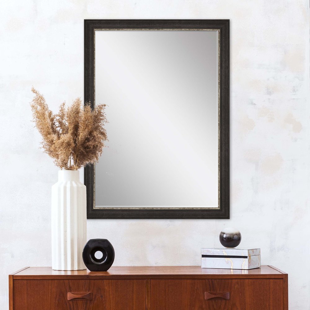41" Dark Brown Accent Mirror