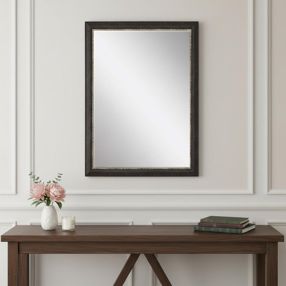 41" Dark Brown Accent Mirror