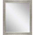 33" Silver Solid Wood Framed Accent Mirror