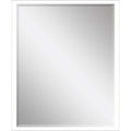 42" White Solid Wood Framed Accent Mirror