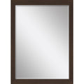 39" Dark Brown Framed Accent Mirror