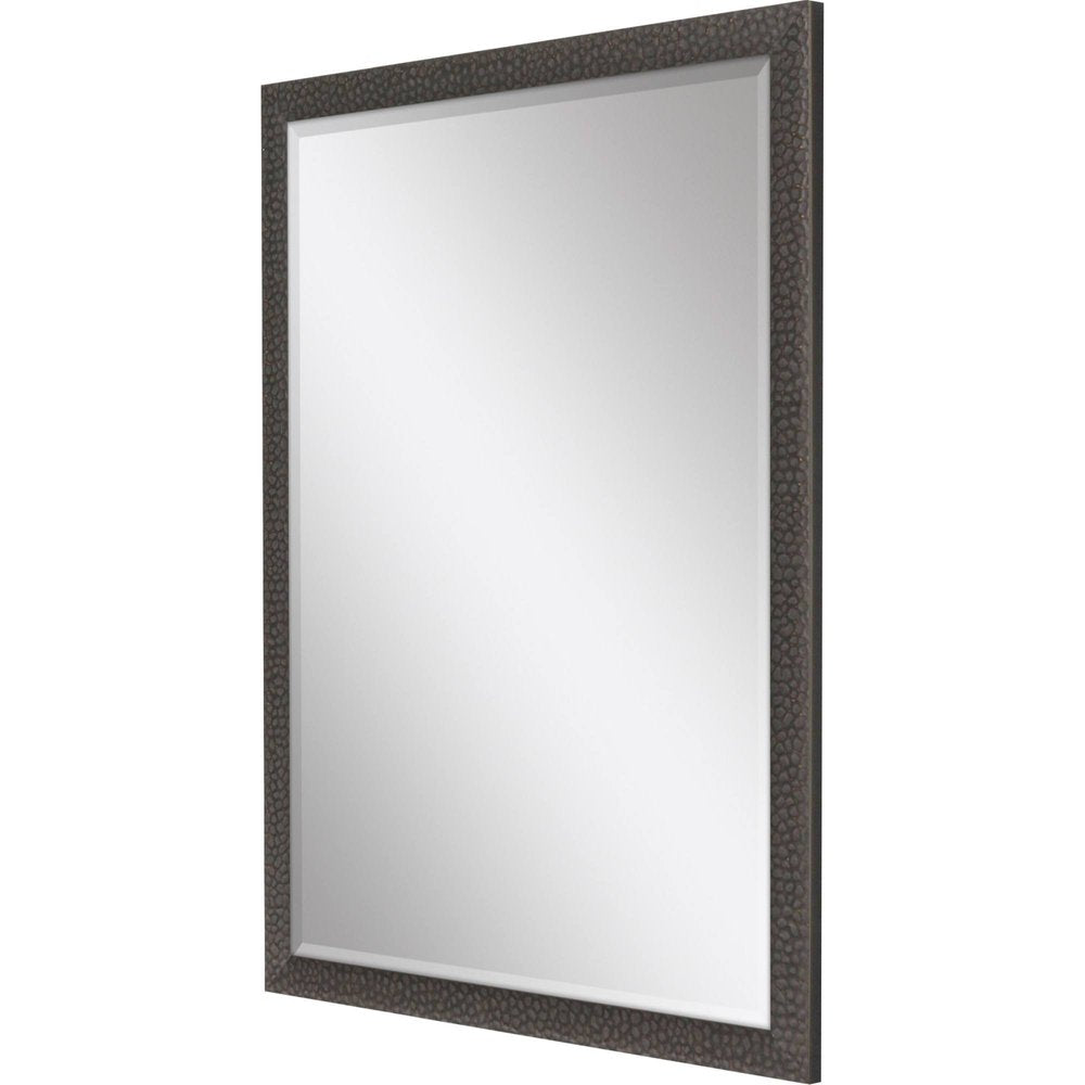 43" Dark Brown Solid Wood Framed Accent Mirror