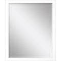 43" White Framed Accent Mirror
