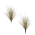 Set of Two 15" Green And Brown Artificial Foliage