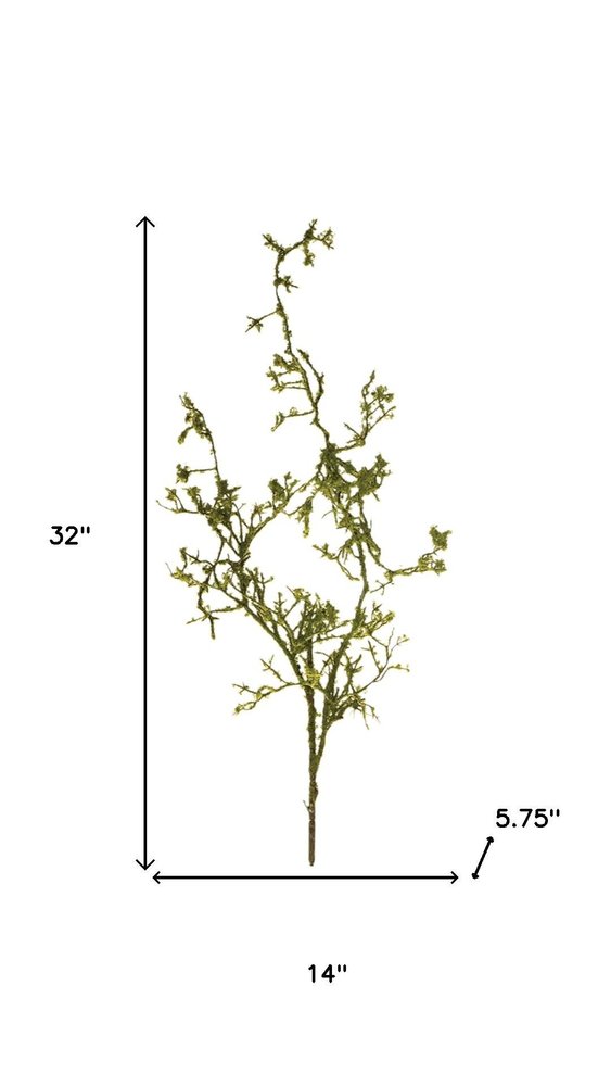 Set of six 32" Green Moss Artificial Plant in a No