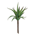 Set of Six 9" Green And Brown Artificial Succulent