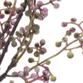 Set of Six 7" Purple And Green Artificial