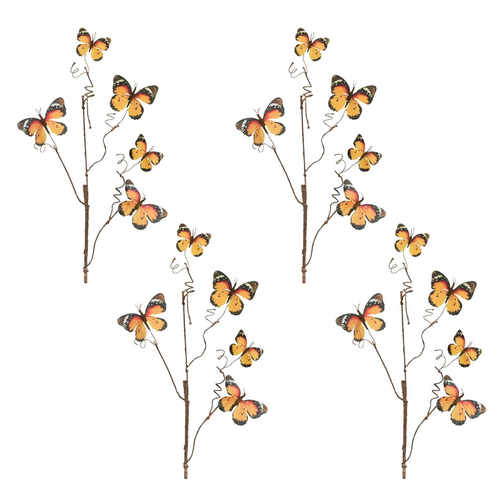 Set of Four 27" Orange Artificial