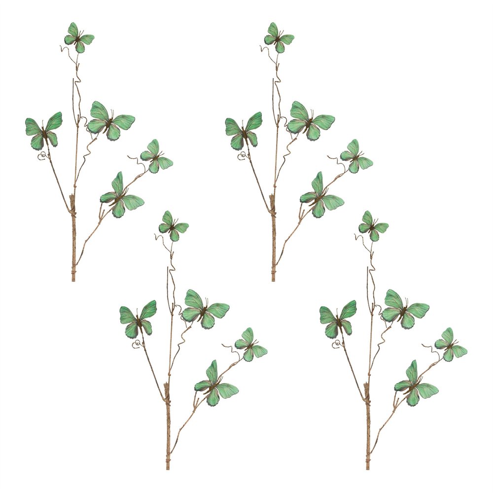 Set of Four 29" Green Artificial