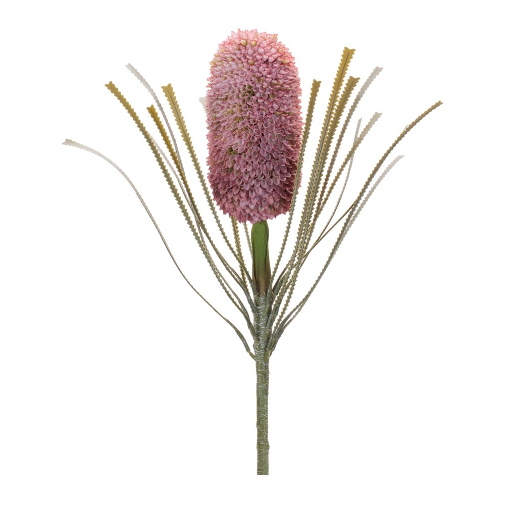 Set of Two 29" Pink White And Green Artificial Flowering