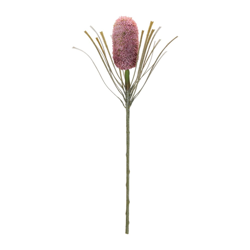 Set of Two 29" Pink White And Green Artificial Flowering