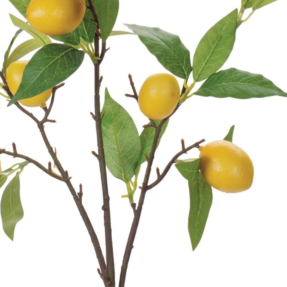 Set of six 4" Yellow Artificial Plant in a No