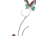Set of Four 31" Blue Artificial