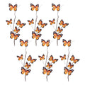 Set of four 4" Orange Artificial Plant in a No