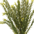 Set of Six 7" Green Artificial Foliage