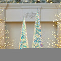 Set of Two 6" White Artificial
