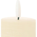 Set of Four Ivory Unscented Candle Flameless Pillar Candles