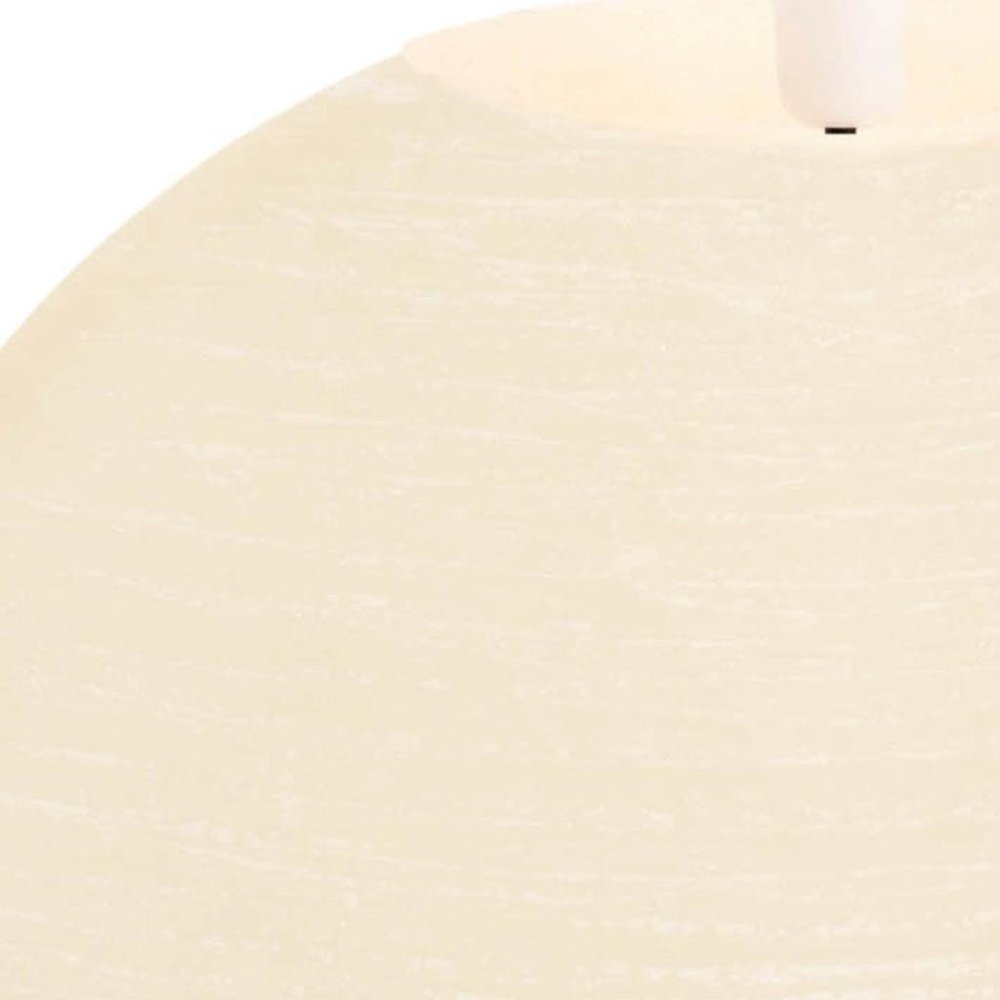 Set of Two Ivory Unscented Candle Flameless Designer Candles