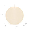 Set of Two Ivory Unscented Candle Flameless Designer Candles