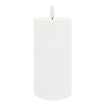 Set of Two White Unscented Candle Flameless Pillar Candles