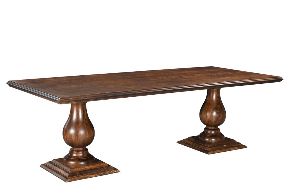 11 Piece Brown Solid Wood Dining Set with 10