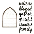 24" X 17" Brown And White Wood Wall Decor