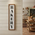11" X 26" Black Brown And White Reversible Kitchen Wood Hanging Wall Decor