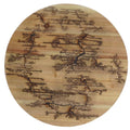 18" X 18" Black And Brown Wood Hanging Wall Decor