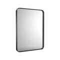 35" Black Metal Floating Framed Bathroom Vanity Mirror