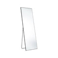 63" Black Metal Freestanding and Wall Mount Framed Full Length Mirror