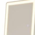 60" Clear Lighted Freestanding and Wall Mount Frameless Full Length Mirror