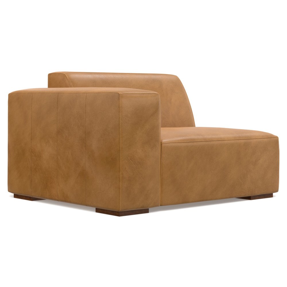 116" Sienna Leather Sofa With Ottoman With Brown Legs