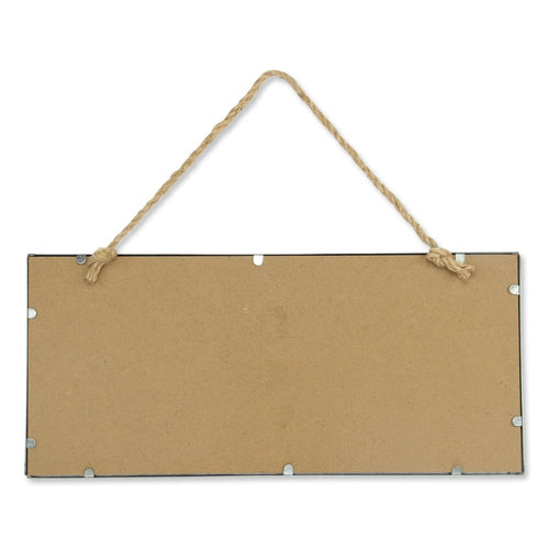 10" X 22" Gray Metal Hanging Chalkboard