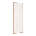 White Minimalist Geo Brown Shadowbox Wall Art