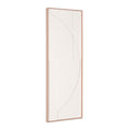 White Geo Brown Shadowbox Wall Art