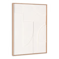 White Geo Mache Brown Shadowbox Wall Art
