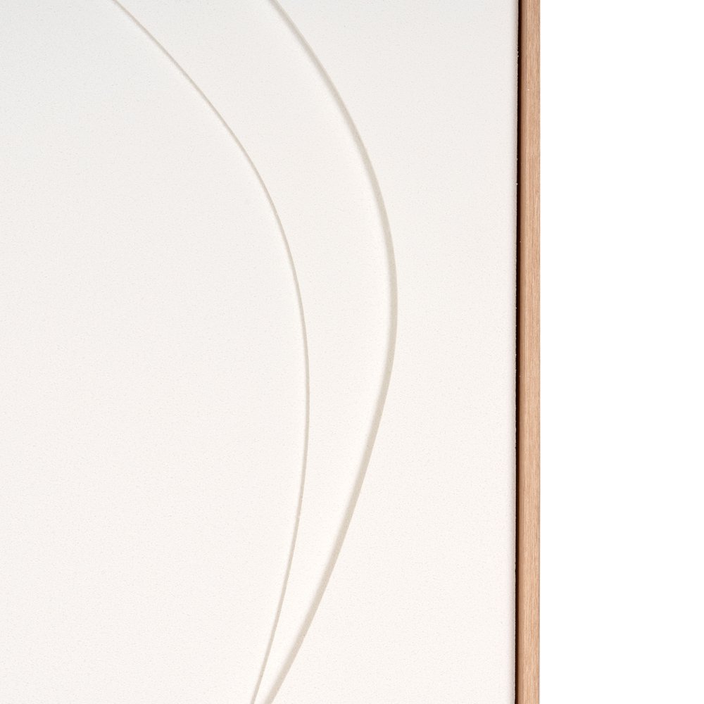 White Geo Trio Brown Shadowbox Wall Art