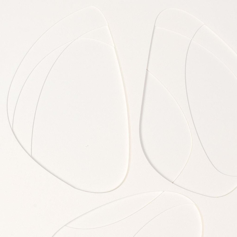 White Geo Trio Brown Shadowbox Wall Art