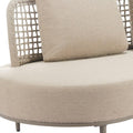 75" Beige Fabric Sofa
