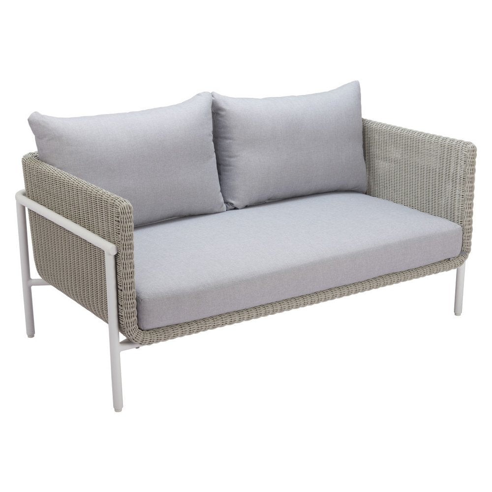 59" Gray Polypropylene Sofa