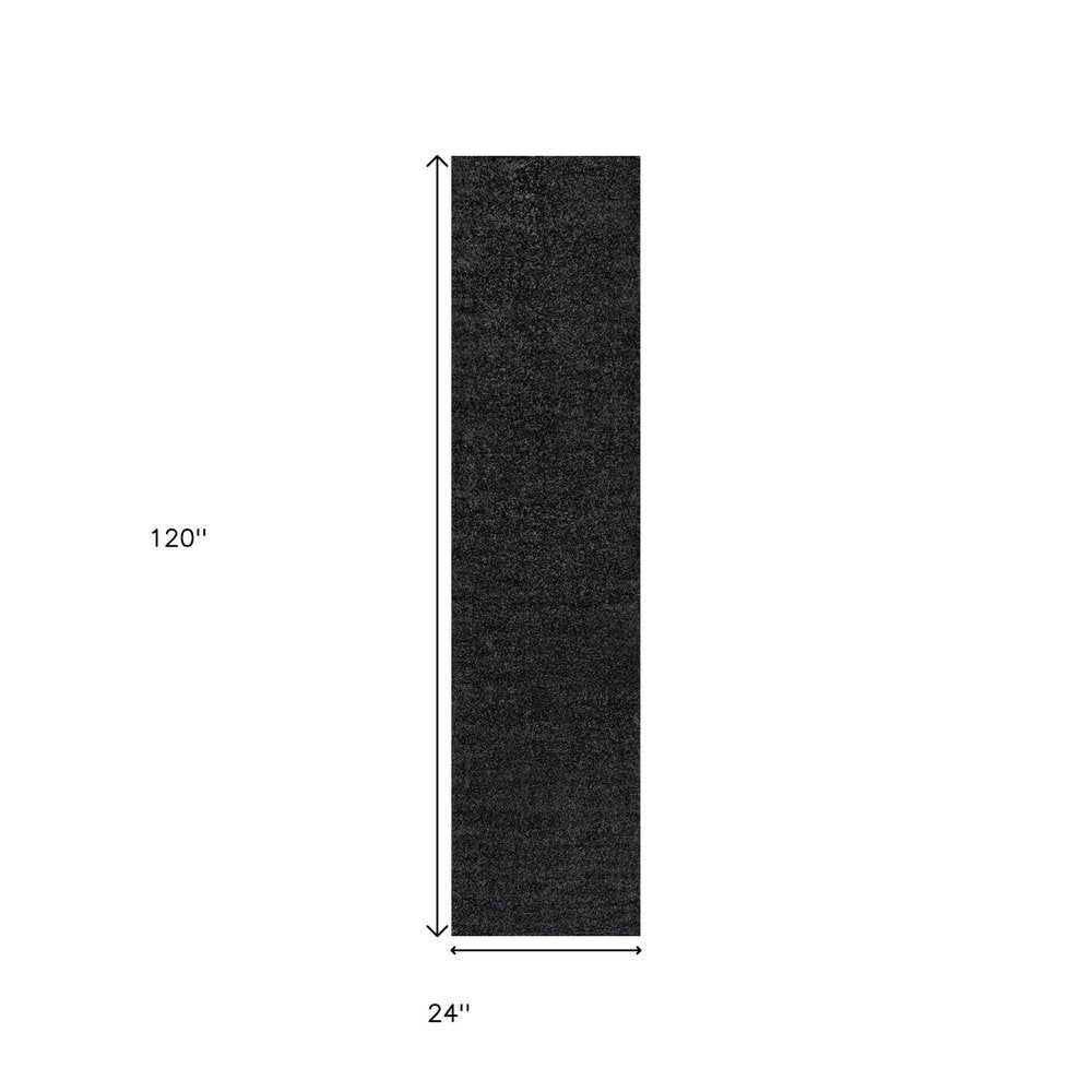 10' Black Runner Rug